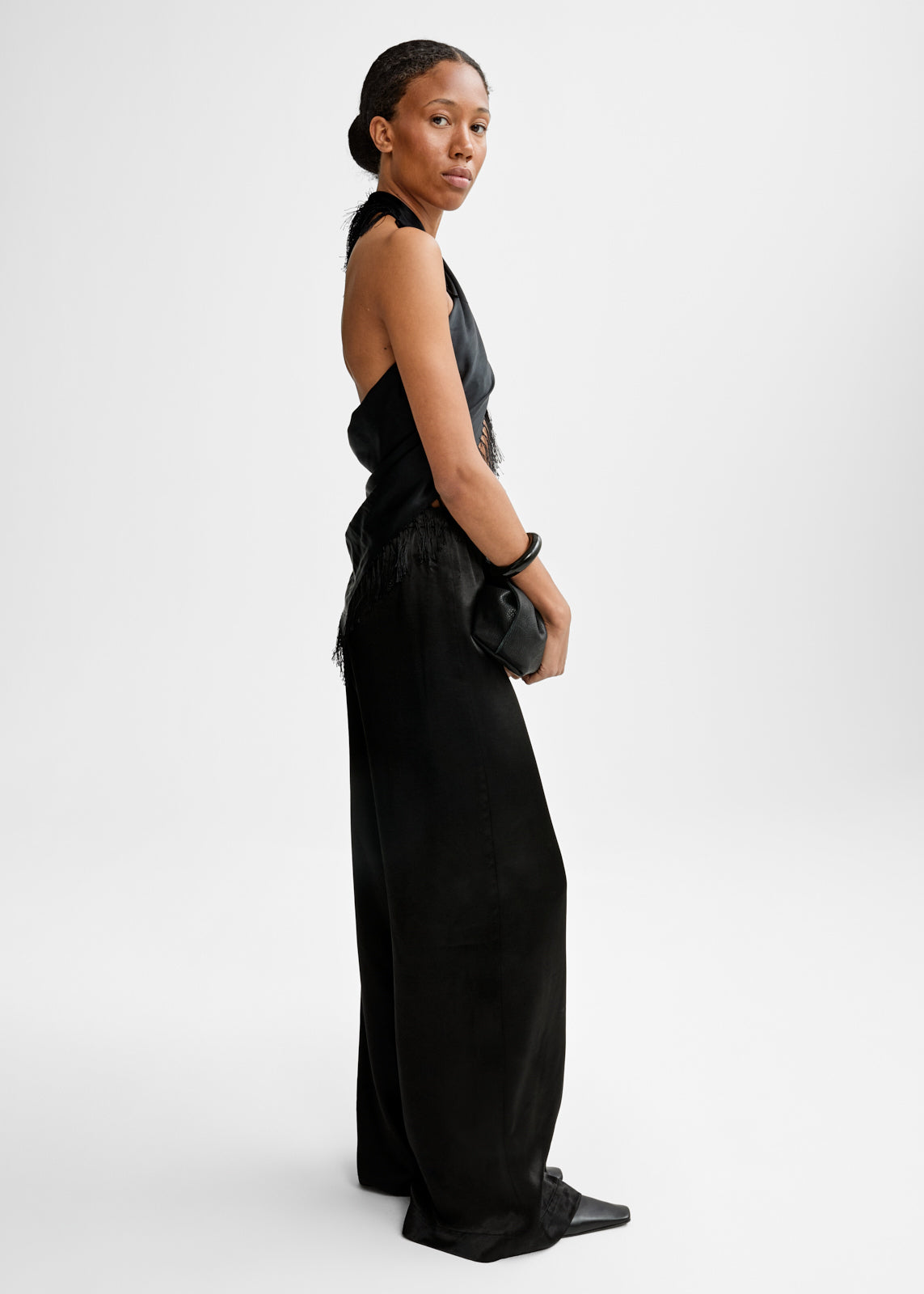 Christian Aks Naja Viscose Trouser Trousers 9090 Black