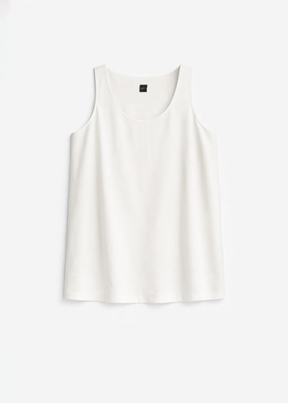 AKS LABEL International Neo Viscose Top 03_Tops 9001 White