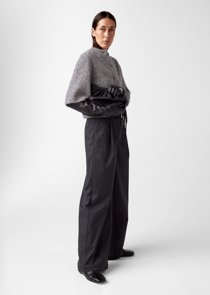 AKS LABEL International Nolita mohair cardigan 02_Knitwear 9053 M. Grey Mel