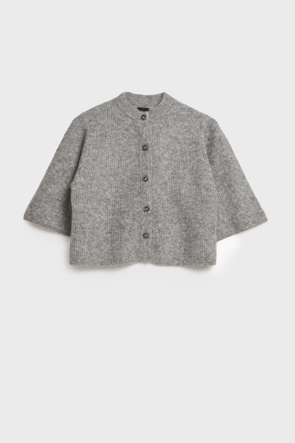 AKS LABEL International Nolita mohair cardigan 02_Knitwear 9053 M. Grey Mel