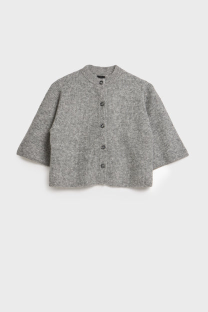 AKS LABEL International Nolita mohair cardigan 02_Knitwear 9053 M. Grey Mel