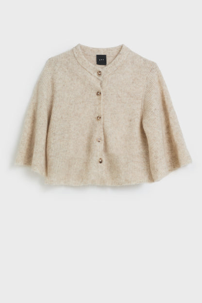AKS LABEL Nolita mohair cardigan Knitwear 8012 Wheat