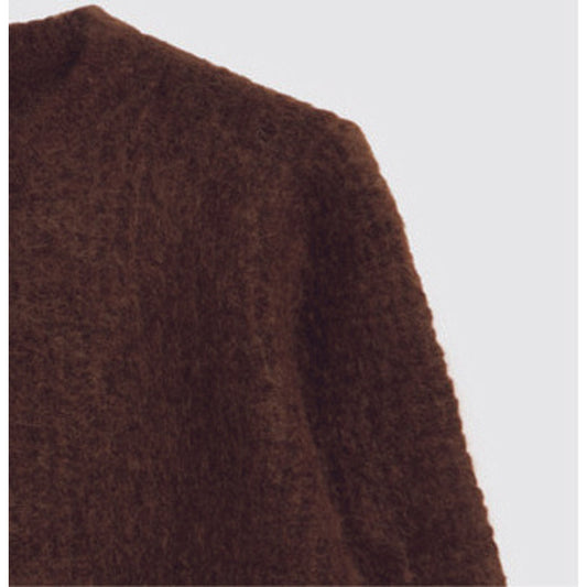 AKS LABEL Nolita mohair cardigan Knitwear 8069 Espresso