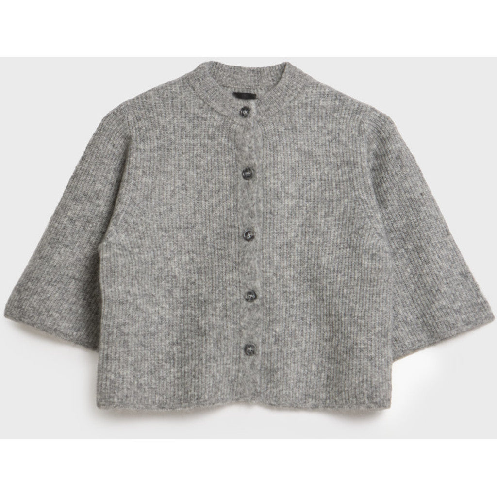 AKS LABEL Nolita mohair cardigan Knitwear 9053 M. Grey Mel