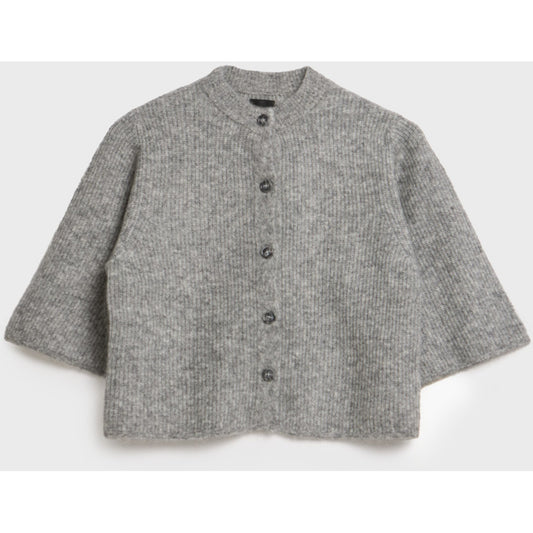 AKS LABEL Nolita mohair cardigan Knitwear 9053 M. Grey Mel
