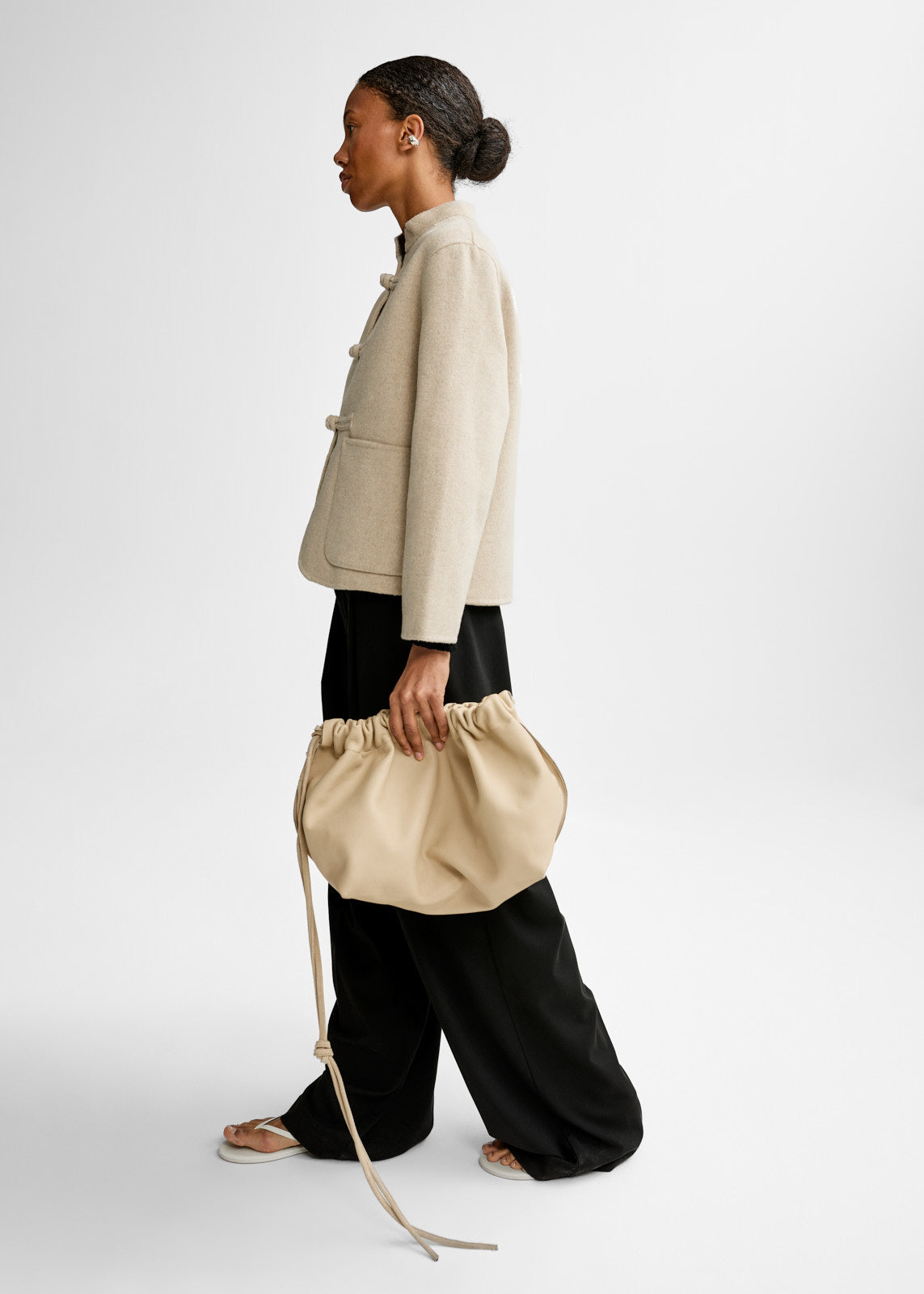 Phoebe Wool Jacket - Wheat – AKS LABEL