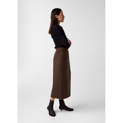 AKS LABEL Preta wool skirt Skirts 8069 Espresso