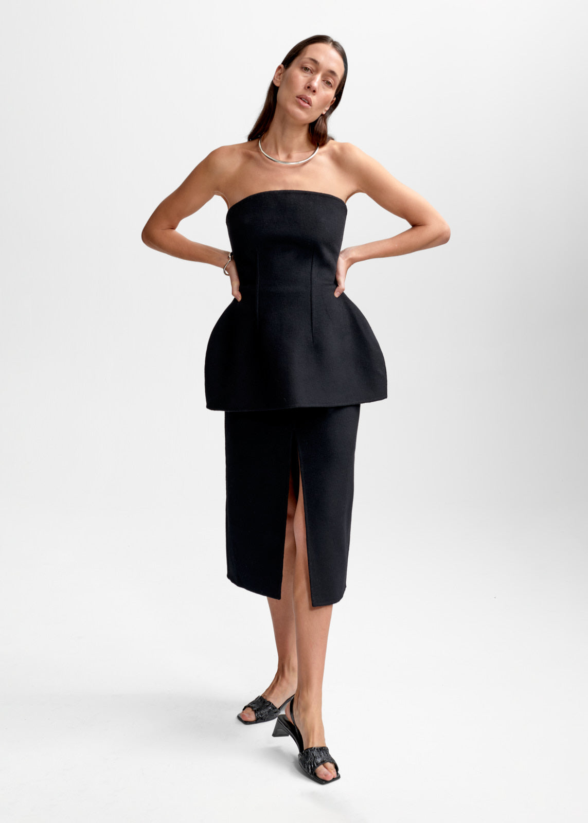 AKS LABEL Priya wool skirt Skirts 9090 Black