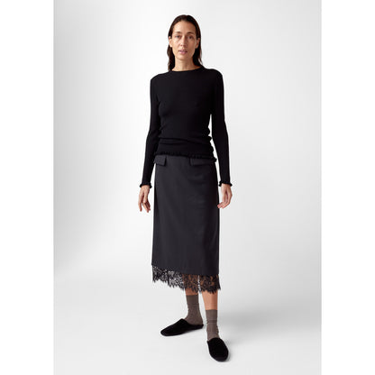 AKS LABEL Prudy wool skirt Skirts 9090 Black