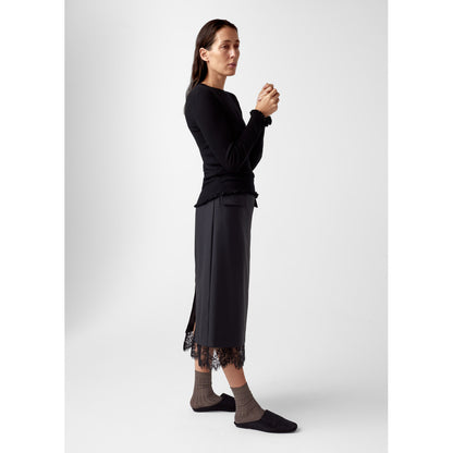 AKS LABEL Prudy wool skirt Skirts 9090 Black
