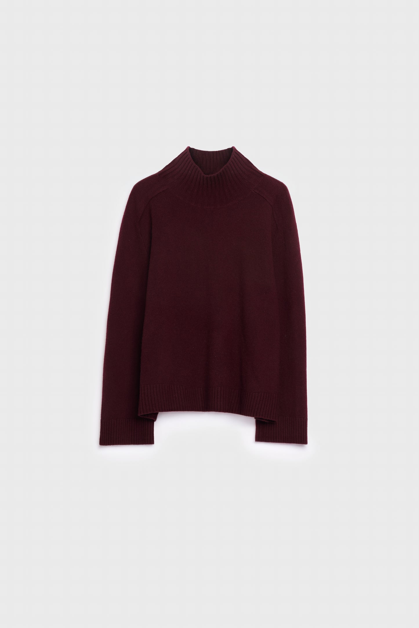 AKS LABEL International Rico cashmere turtleneck 02_Knitwear 3056 Burgundy