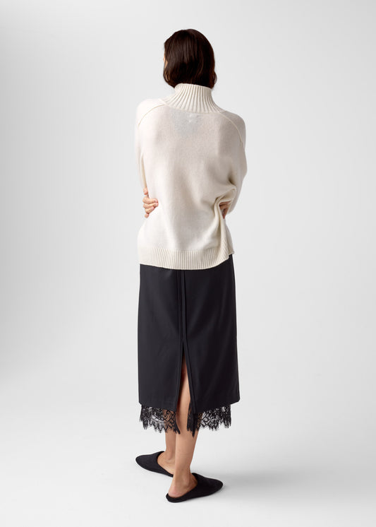 AKS LABEL International Rico cashmere turtleneck 02_Knitwear 9003 Eggshell