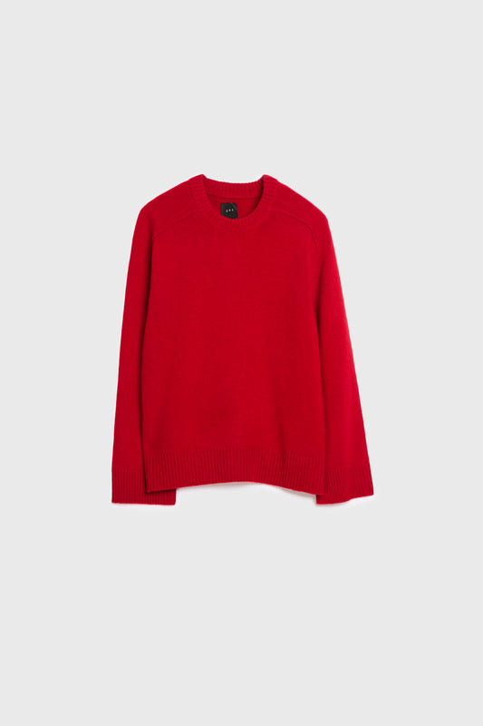 AKS LABEL International Riva cashmere sweater 02_Knitwear 3012 Red