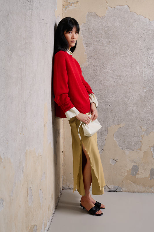 AKS LABEL International Riva cashmere sweater 02_Knitwear 3012 Red