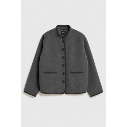 AKS LABEL Roxette wool jacket Jackets 9053 M. Grey Mel