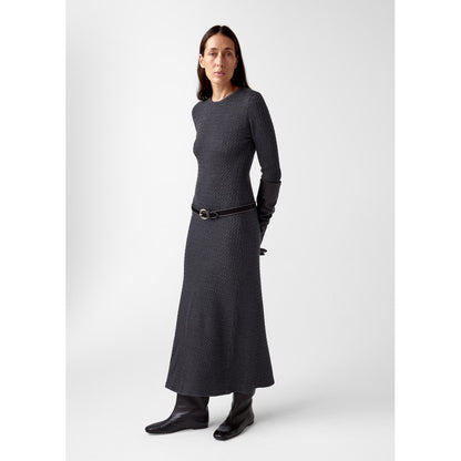 AKS LABEL Sana merino dress Dresses 9061 Dk. Grey Mel