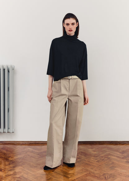 AKS LABEL Sharony poplin trouser Trousers 8017 Beige