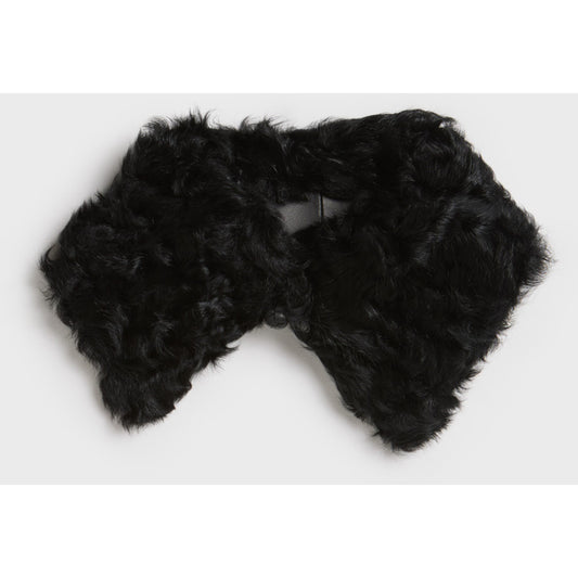AKS LABEL Shearling collar Scarfs 9090 Black