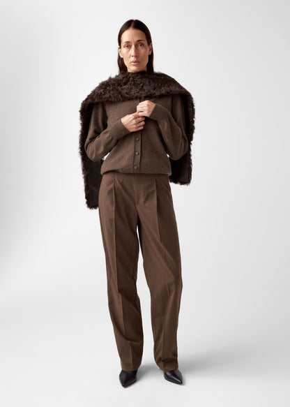 AKS LABEL International Shearling scarf 09_Scarfs 8069 Espresso