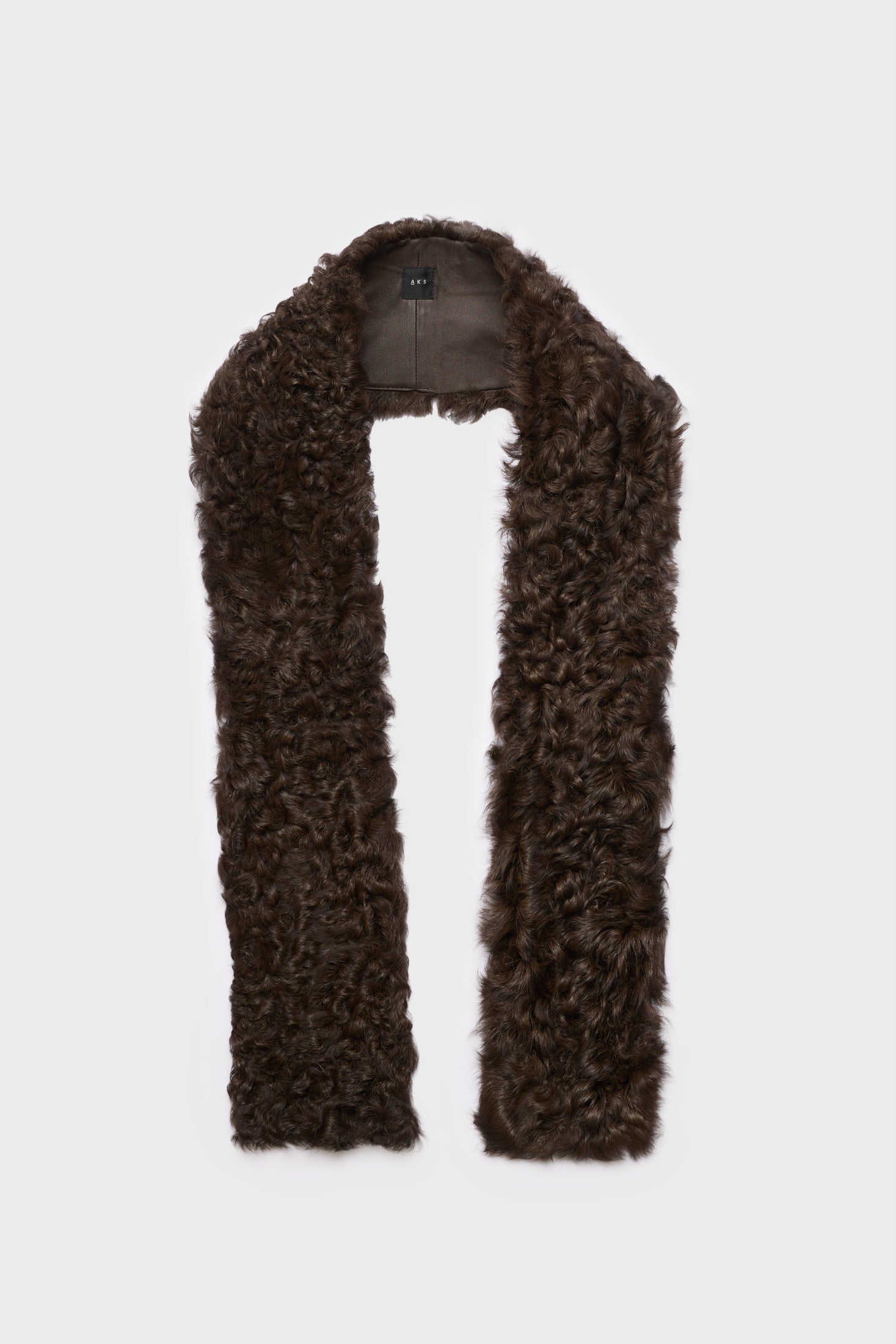 AKS LABEL International Shearling scarf 09_Scarfs 8069 Espresso