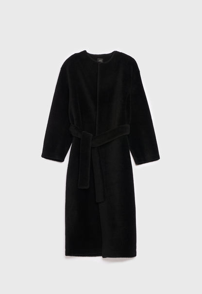 AKS LABEL International Sitra lamb fur coat 01_Coats 9090 Black