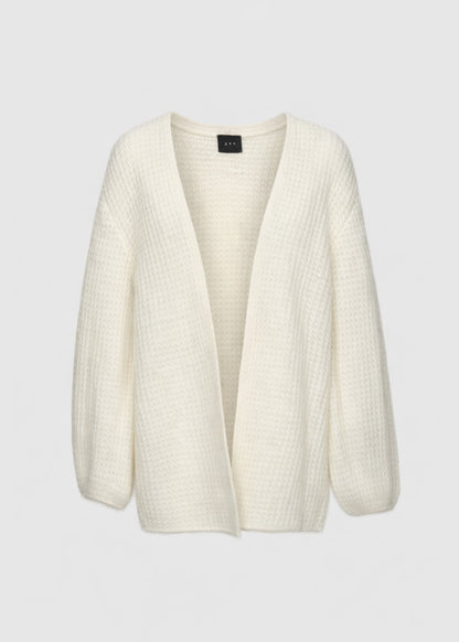 Christian Aks Solange Mohair Cardigan Knitwear 9003 Eggshell