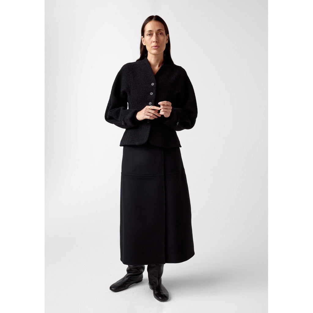 AKS LABEL Stella wool jacket Jackets 9090 Black