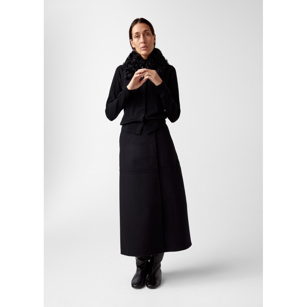 AKS LABEL Thelma wool skirt Skirts 9090 Black