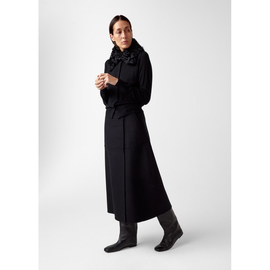 AKS LABEL Thelma wool skirt Skirts 9090 Black