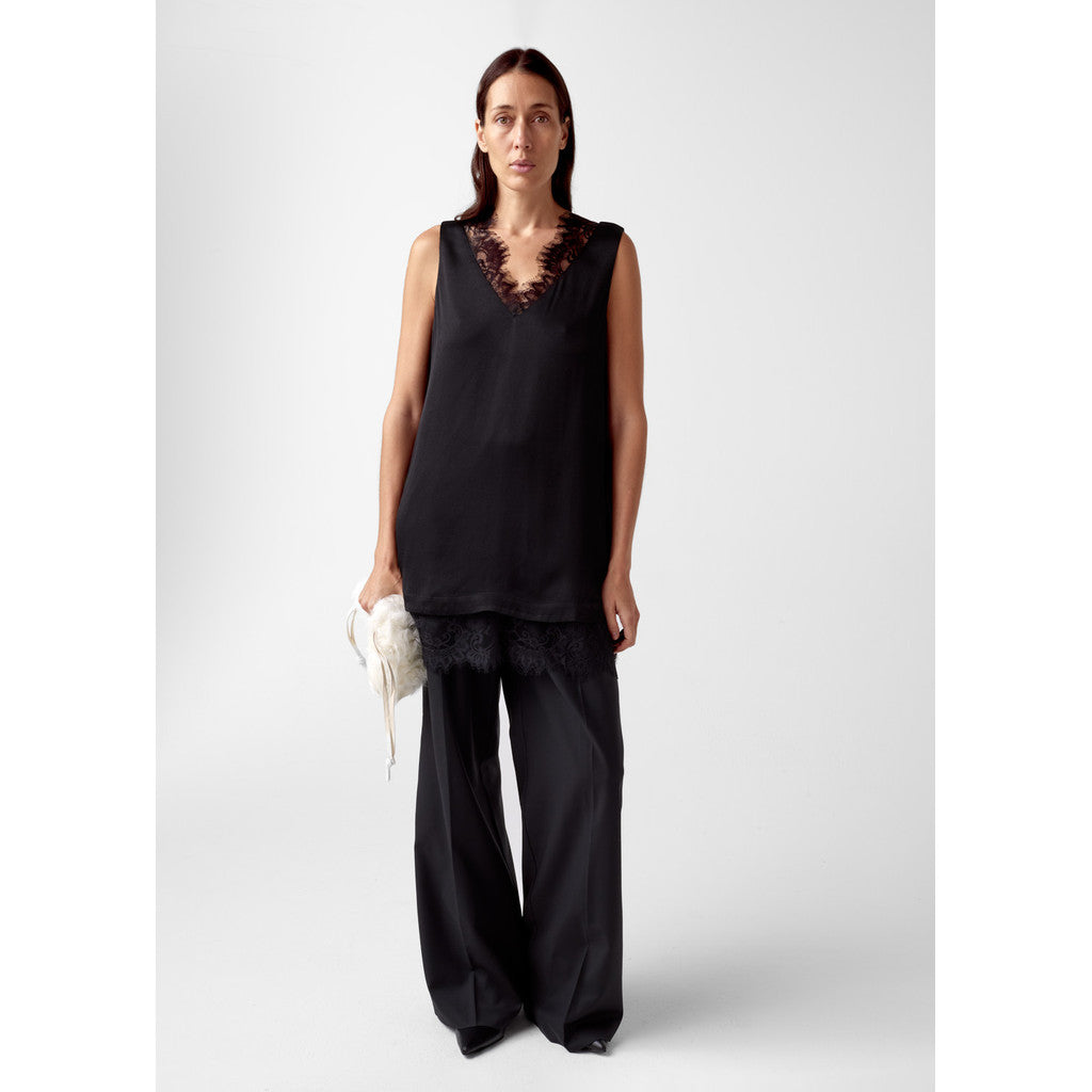 AKS LABEL Thurma lace top Tops 9090 Black