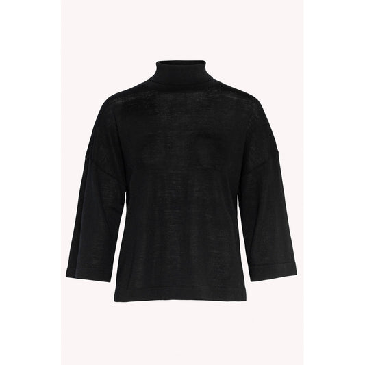 AKS LABEL International Tia Merino Knit 02_Knitwear 9090 Black