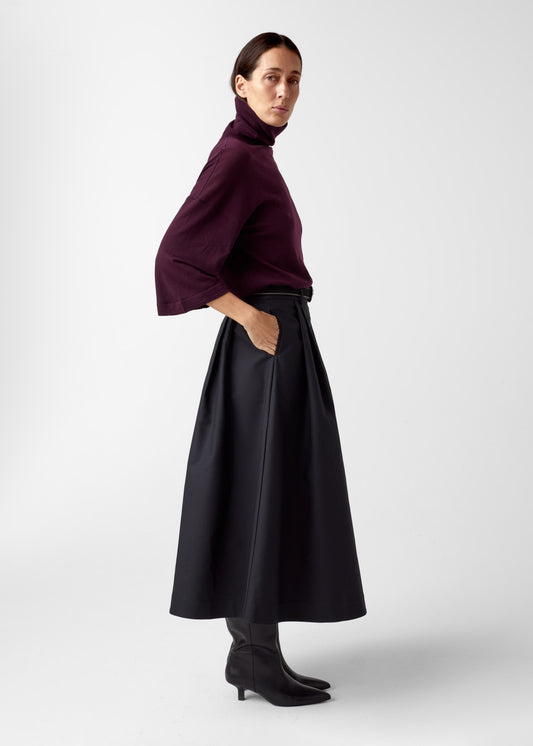 AKS LABEL International Tia Merino Knit 02_Knitwear 3056 Burgundy