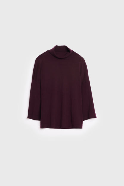 AKS LABEL International Tia Merino Knit 02_Knitwear 3056 Burgundy