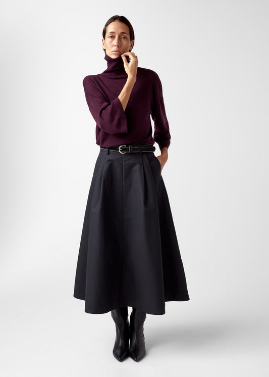 AKS LABEL International Tia Merino Knit 02_Knitwear 3056 Burgundy