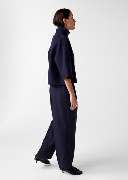 AKS LABEL International Tia Merino Knit 02_Knitwear 5070 Navy