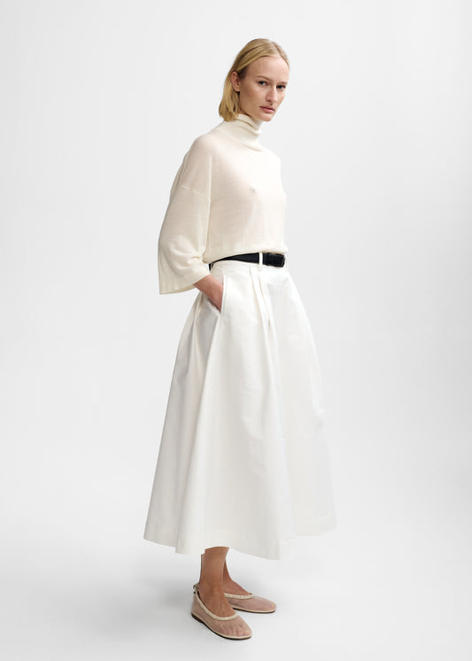 AKS LABEL International Tia Merino Knit 02_Knitwear 9001 White