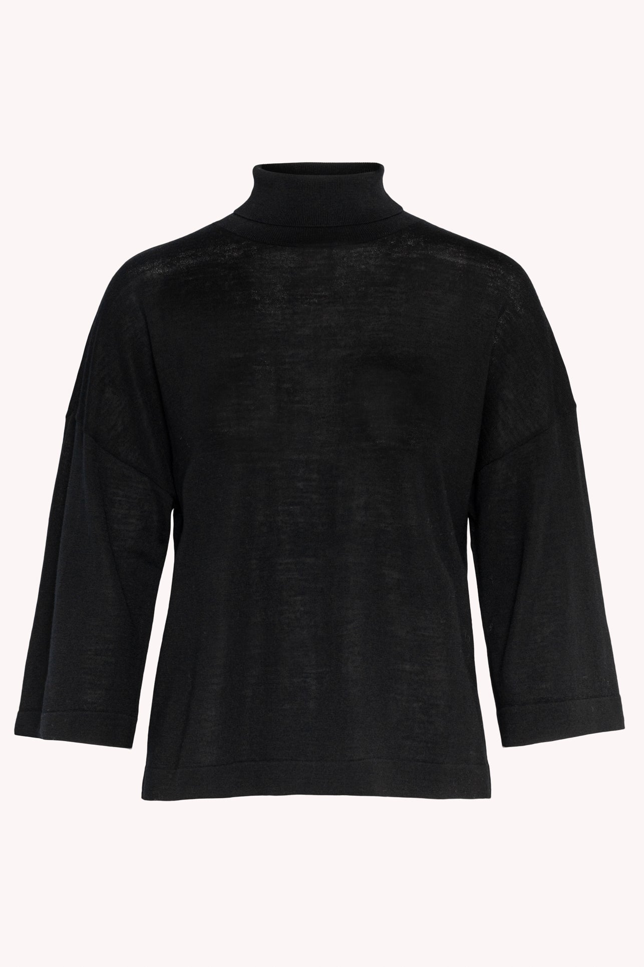 AKS LABEL International Tia Merino Knit 02_Knitwear 9090 Black