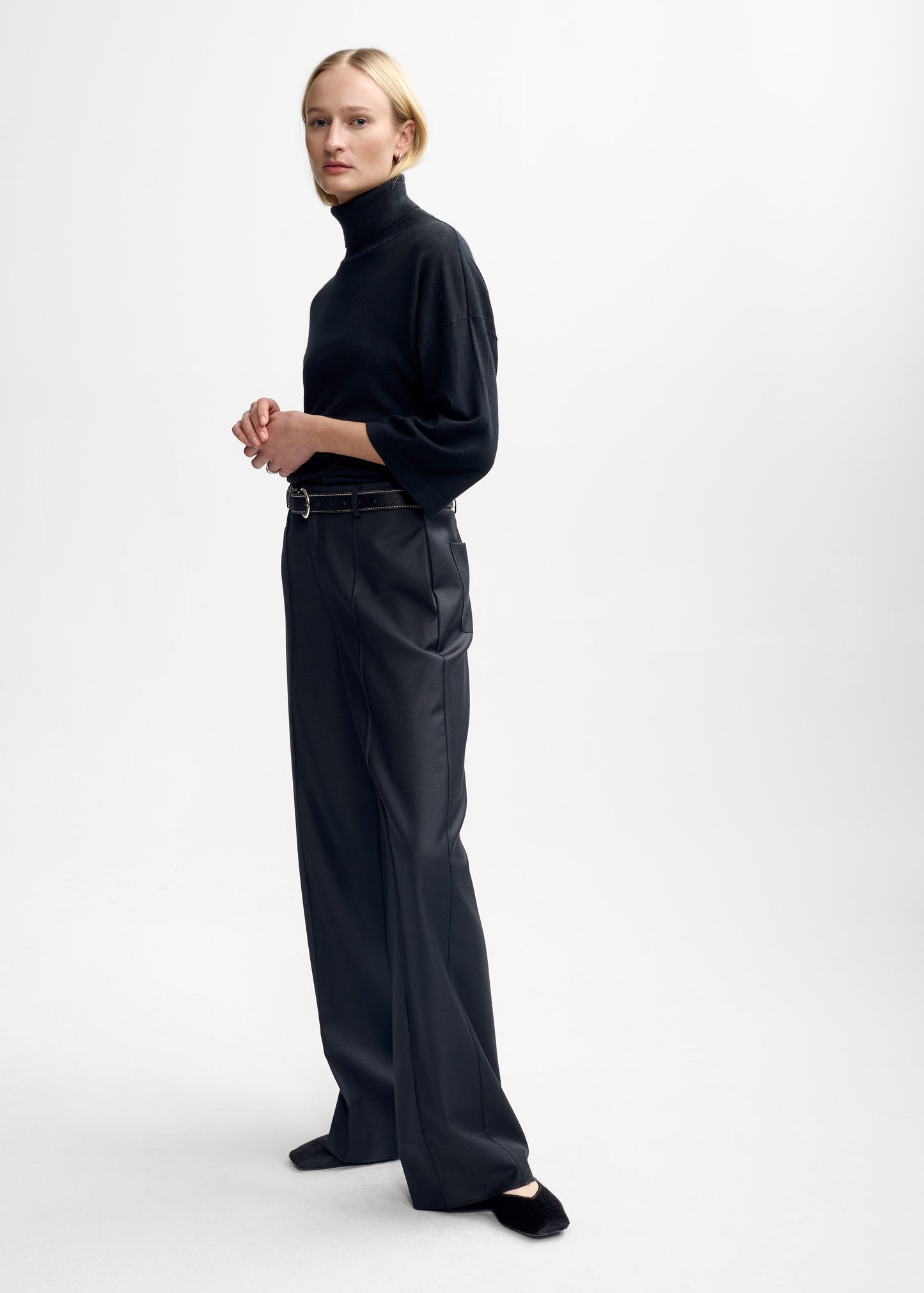 AKS LABEL Tia Merino Knit Knitwear 9090 Black