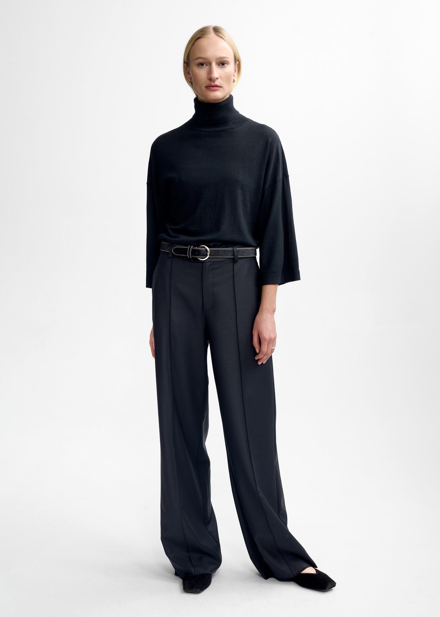 AKS LABEL Tia Merino Knit Knitwear 9090 Black