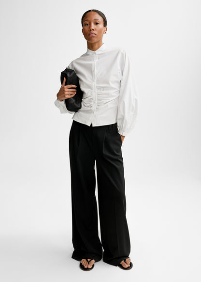 AKS LABEL Velora Poplin Shirt Shirts 9001 White