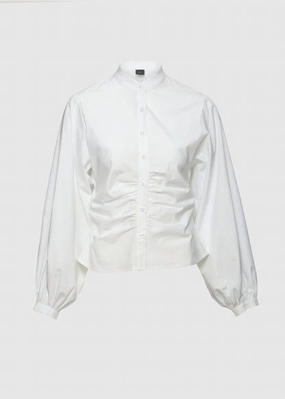 AKS LABEL Velora Poplin Shirt Shirts 9001 White