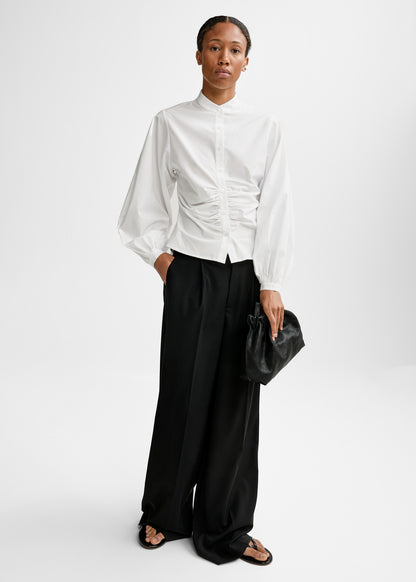 AKS LABEL Velora Poplin Shirt Shirts 9001 White