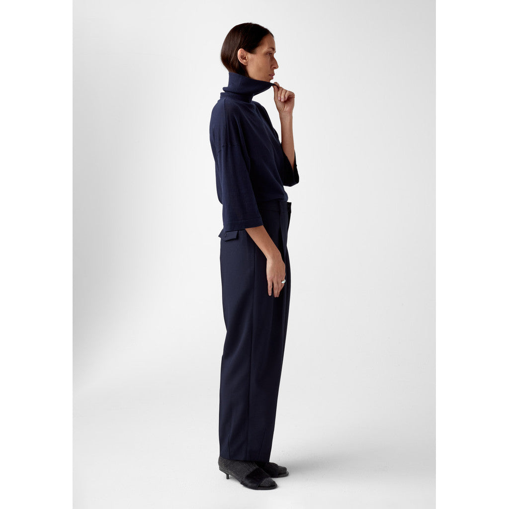 AKS LABEL Vero trouser Trousers 5070 Navy