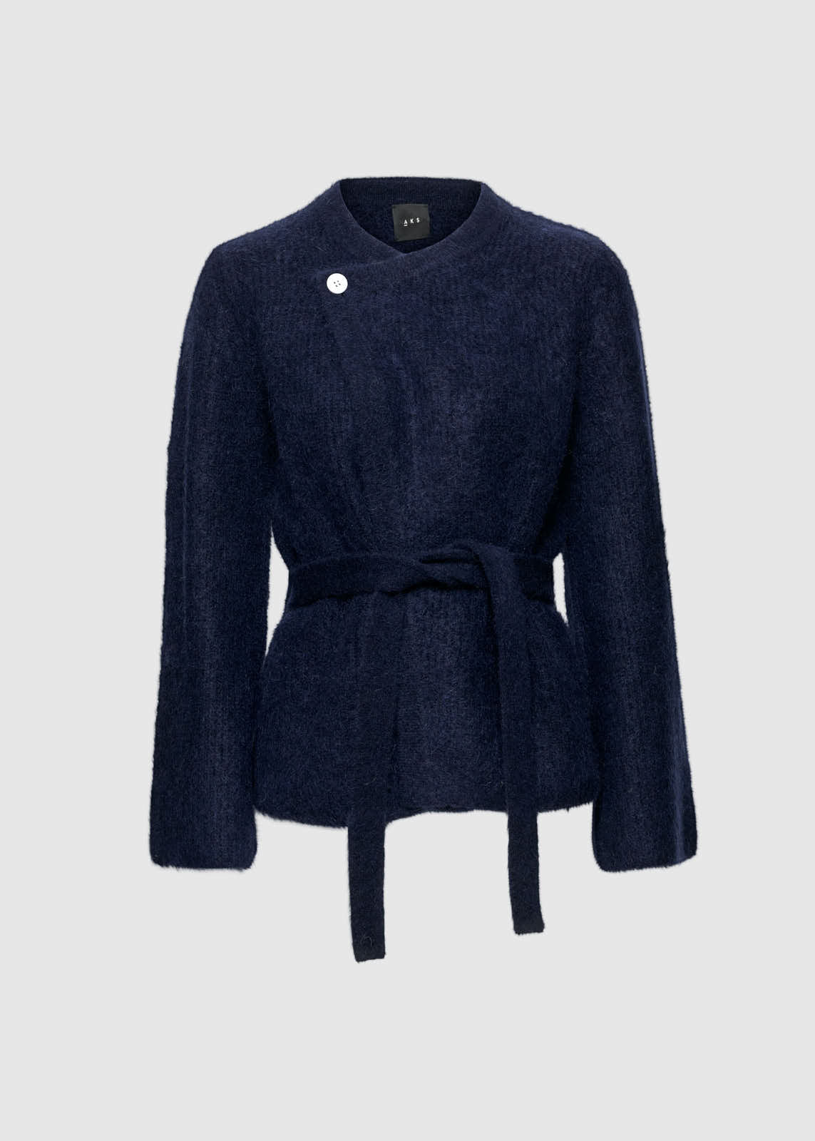 Christian Aks Zira Mohair Cardigan Knitwear 5070 Navy