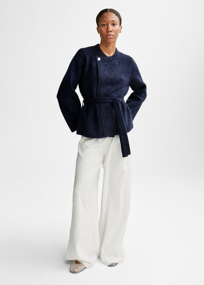 Christian Aks Zira Mohair Cardigan Knitwear 5070 Navy