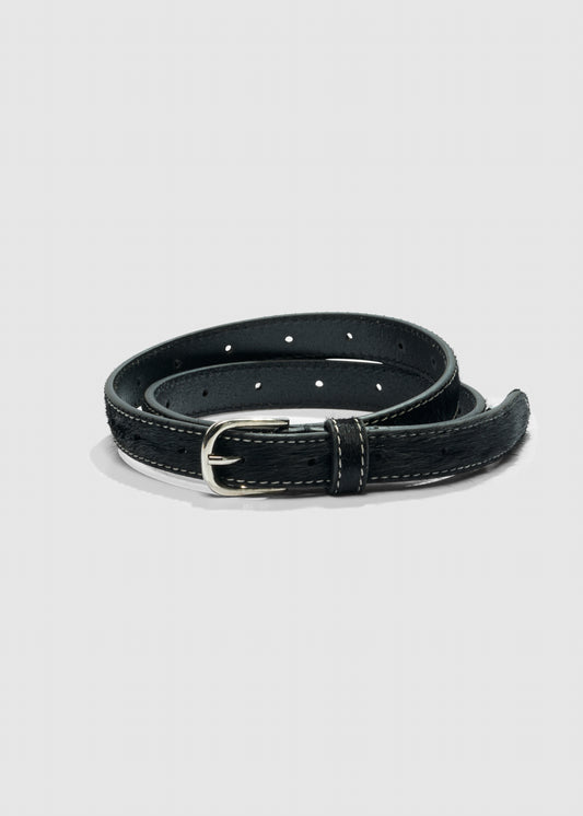 AKS LABEL International Zona Pony Hair Belt 10_Belts 9090 Black